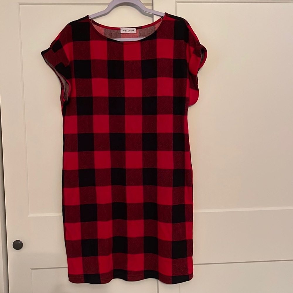 Brand new Buffalo check tshirt style dress